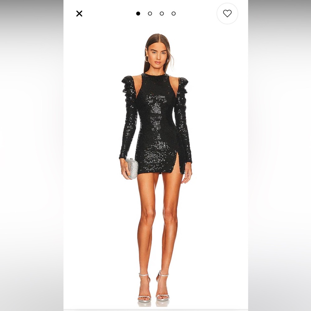 NWT Revolve X Michael Costello Black mini dress